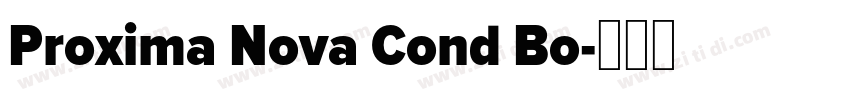 Proxima Nova Cond Bo字体转换
